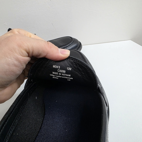 Cole Haan Black Leather Horsebit Slip-On Loafers, Size 12